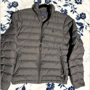 Ralph Lauren packable down jacket gray XS